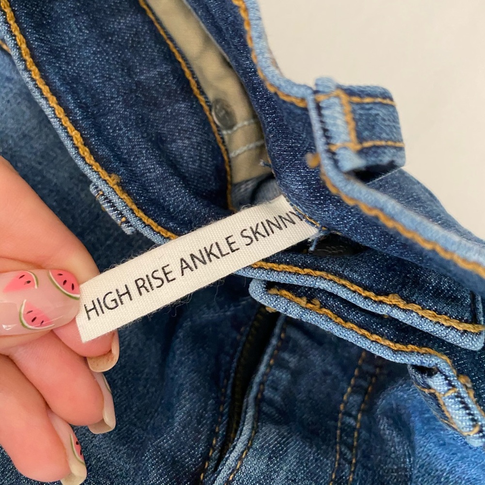 Rag & Bone High Rise Ankle Skinny Jeans - Picture 6 of 7